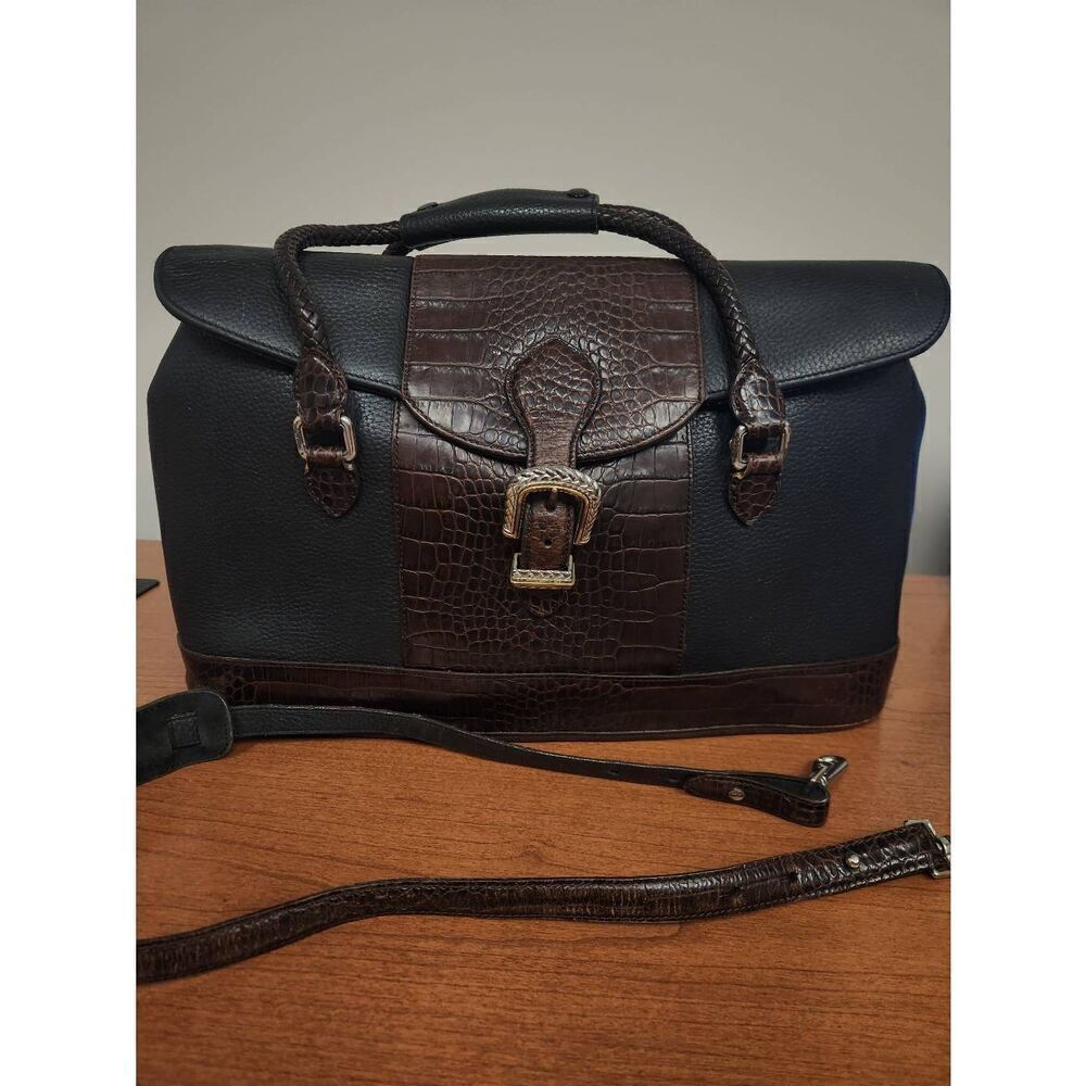 BRIGHTON Vintage for Business Collection Two Tone Women's Briefcase Bag